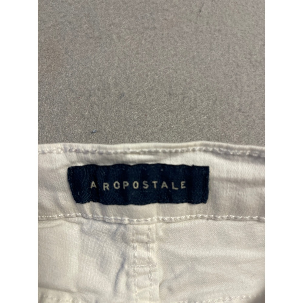 Aeropostale Skinny Jeans Denim White Distressed W26 Womens - Picture 2 of 7
